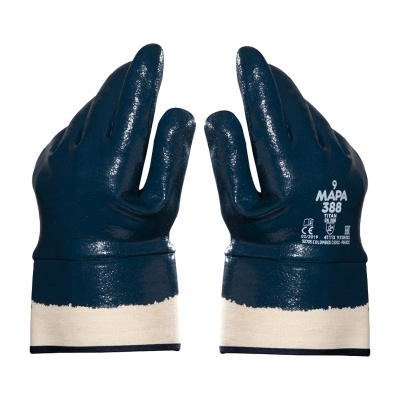 Mapa Titan 388 Heavy Duty Nitrile-Coated Oil-Resistant Gloves